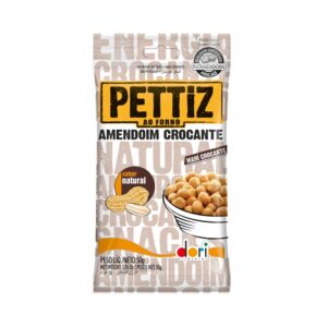 AMENDOIM PETTIZ NATURAL CROC 30X50GR