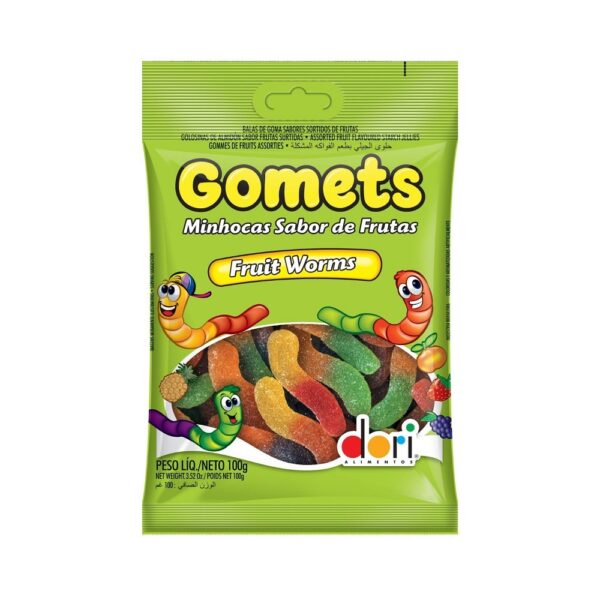 GOMETS MINHOCA DE FRUTAS 30X100GR
