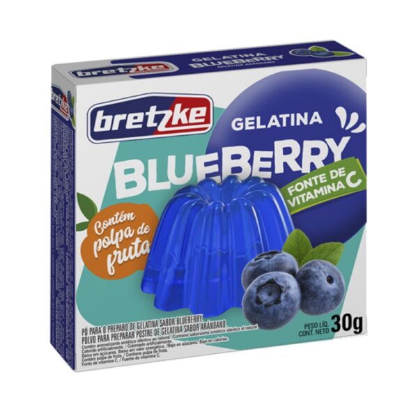 GELATINA BLUE BERRY BRETZKE 30GR (CX36)