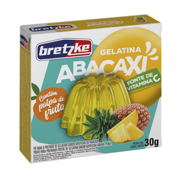 GELATINA ABACAXI BRETZKE 30GR (CX36)