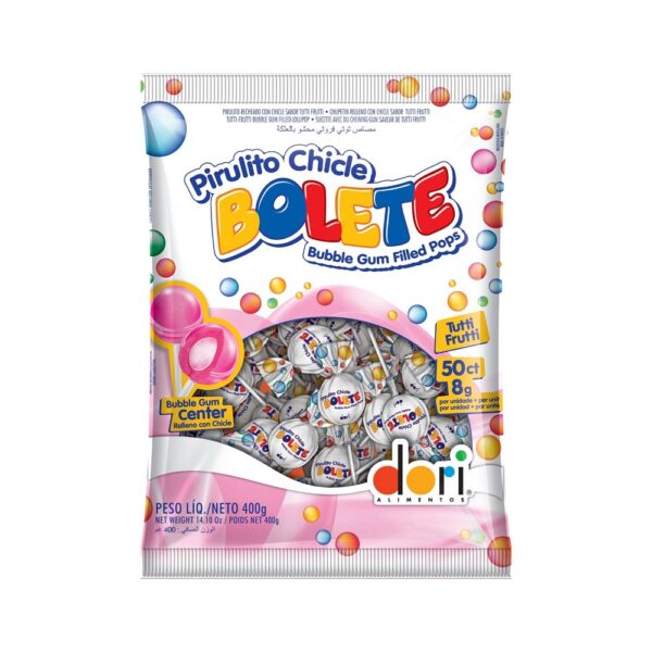 PIR BOLETE TUTTI FRUTTI PCT 400G CX/20PC