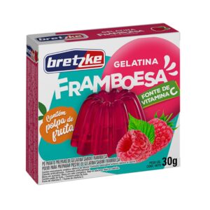 GELATINA FRAMBOESA BRETZKE 30GR (CX36)