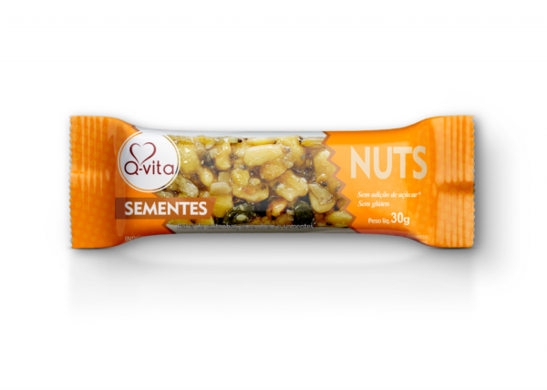 BARRA NUTS QVITA SEMENTES DISPLAY 18 UN