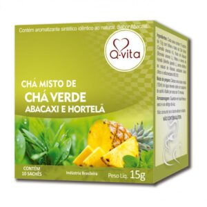 CHÁ Q-VITA MISTO  ABACAXI COM HORTELÃ 10G SACHÊ