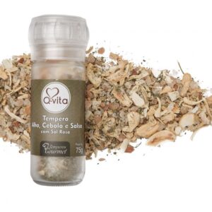 TEMPERO ALHO,CEBOLA E SALSA C/ SAL ROSA C/ MOEDOR 72g