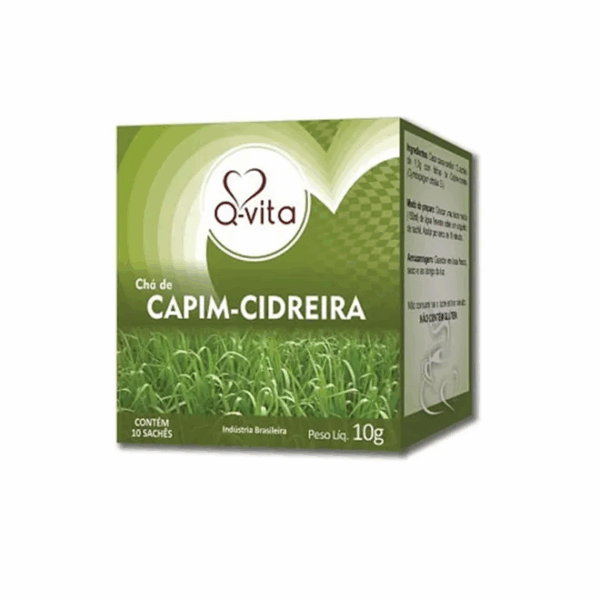 CHÁ Q-VITA CAPIM CIDREIRA 10G SACHÊ