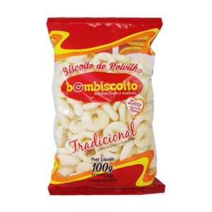 BISCOITO POLVILHO SALGADO BOM BISCOITO TRADICIONAL 100g