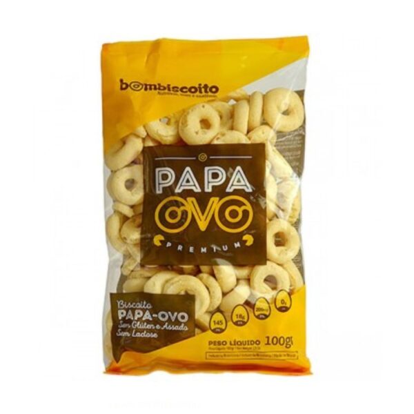 BISCOITO POLVILHO SALGADO BOM BISCOITO PAPA OVOS 100g