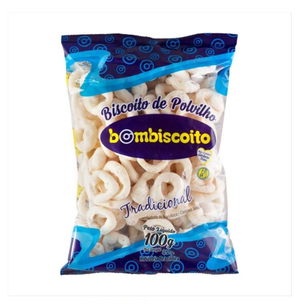 BISCOITO POLVILHO SALGADO BOM BISCOITO ZERO LACTOSE 100g
