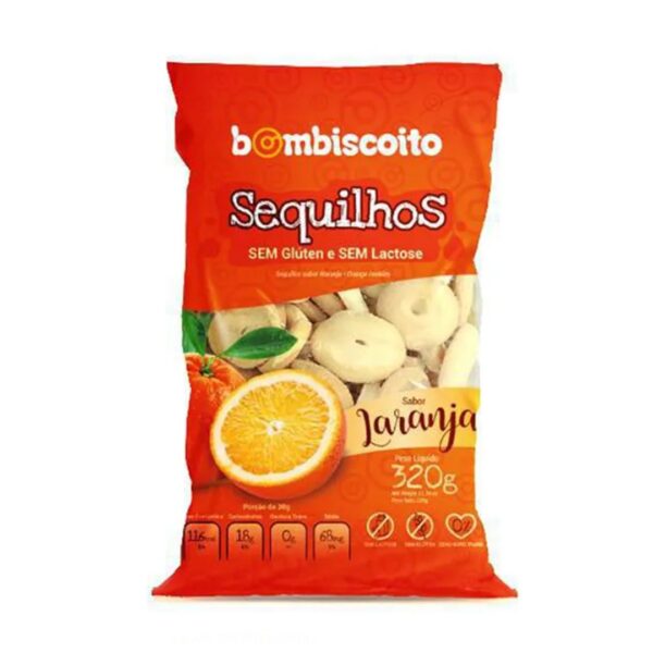 SEQUILHO DE LARANJA BOM BISCOITO SEM GLUTÉN SEM LACTOSE 320g