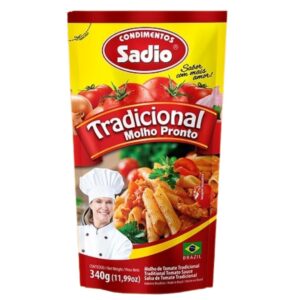 MOLHO DE TOMATE TRADICIONAL SADIO 24X300G