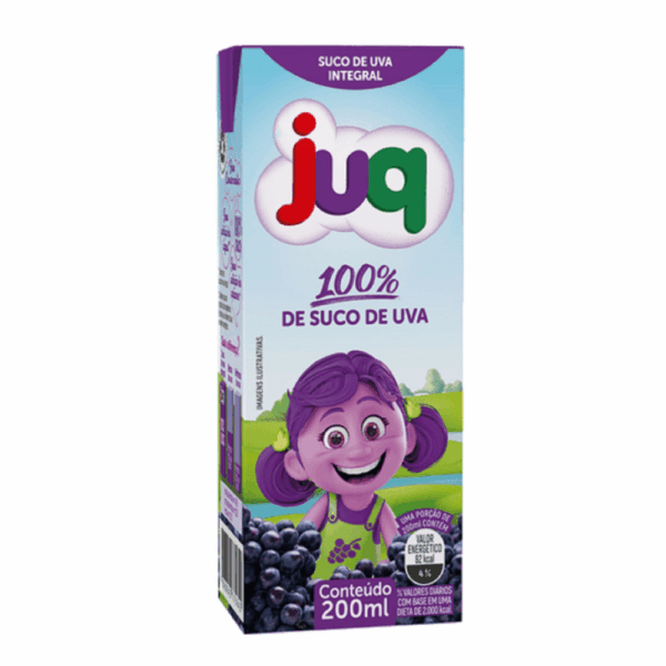 SUCO DE UVA INTEGRAL JUQ 200ML (CX/24UN)
